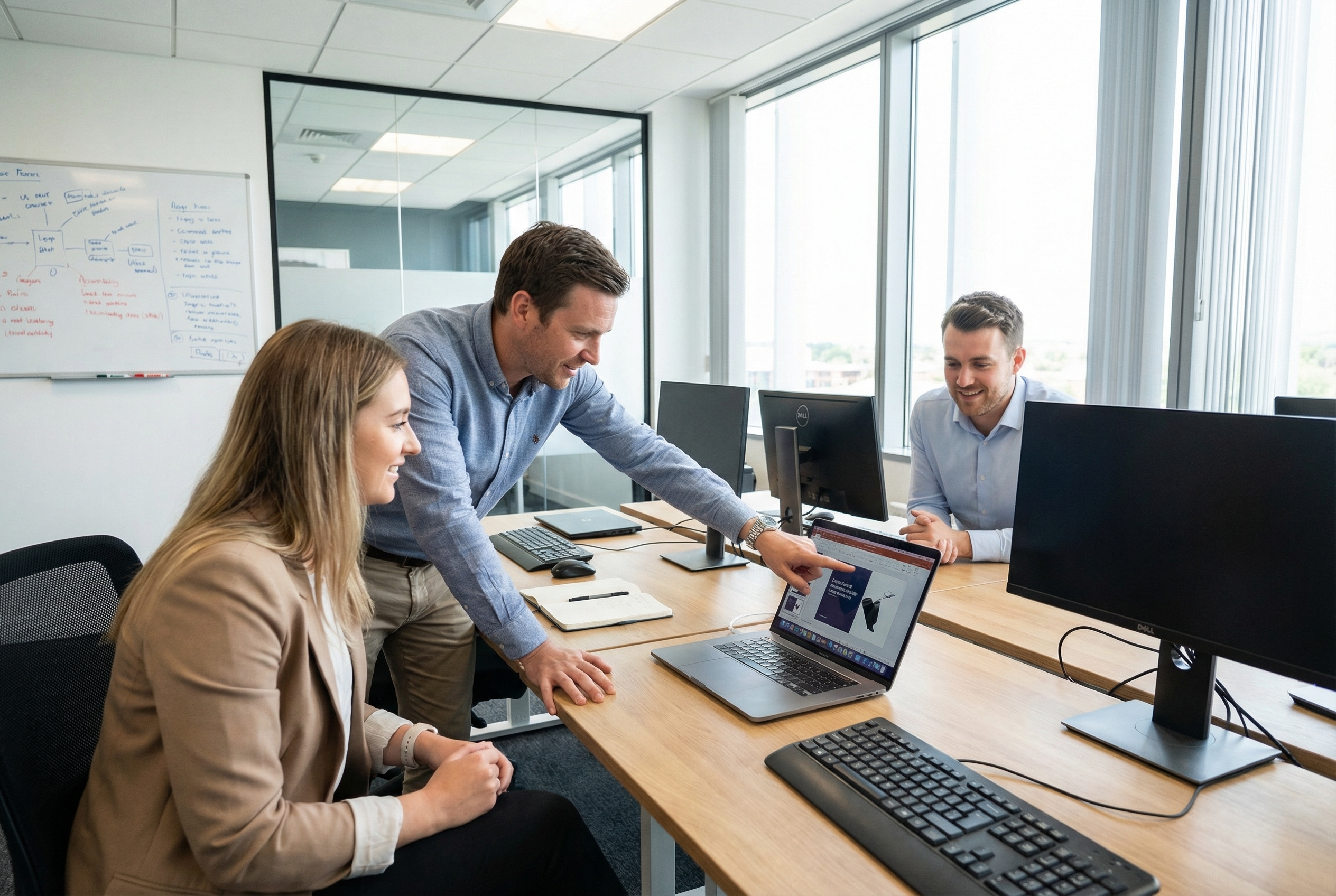 The RPS Contracts payroll team at work