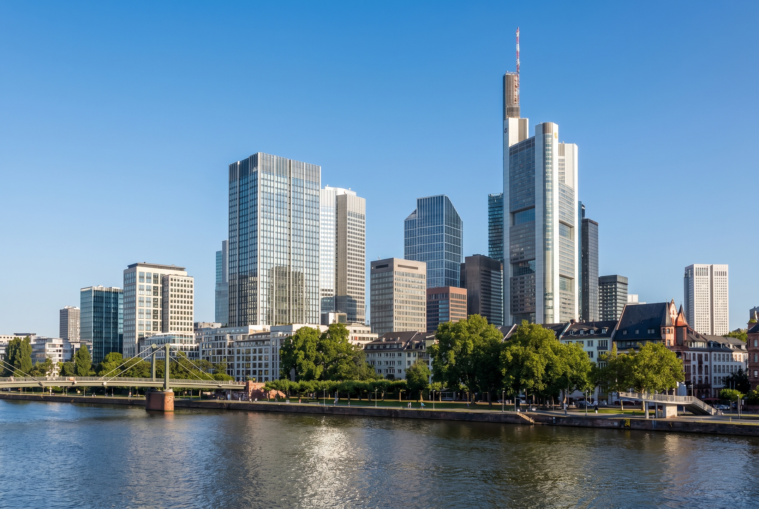 Office towers in the Frankfurt financial district